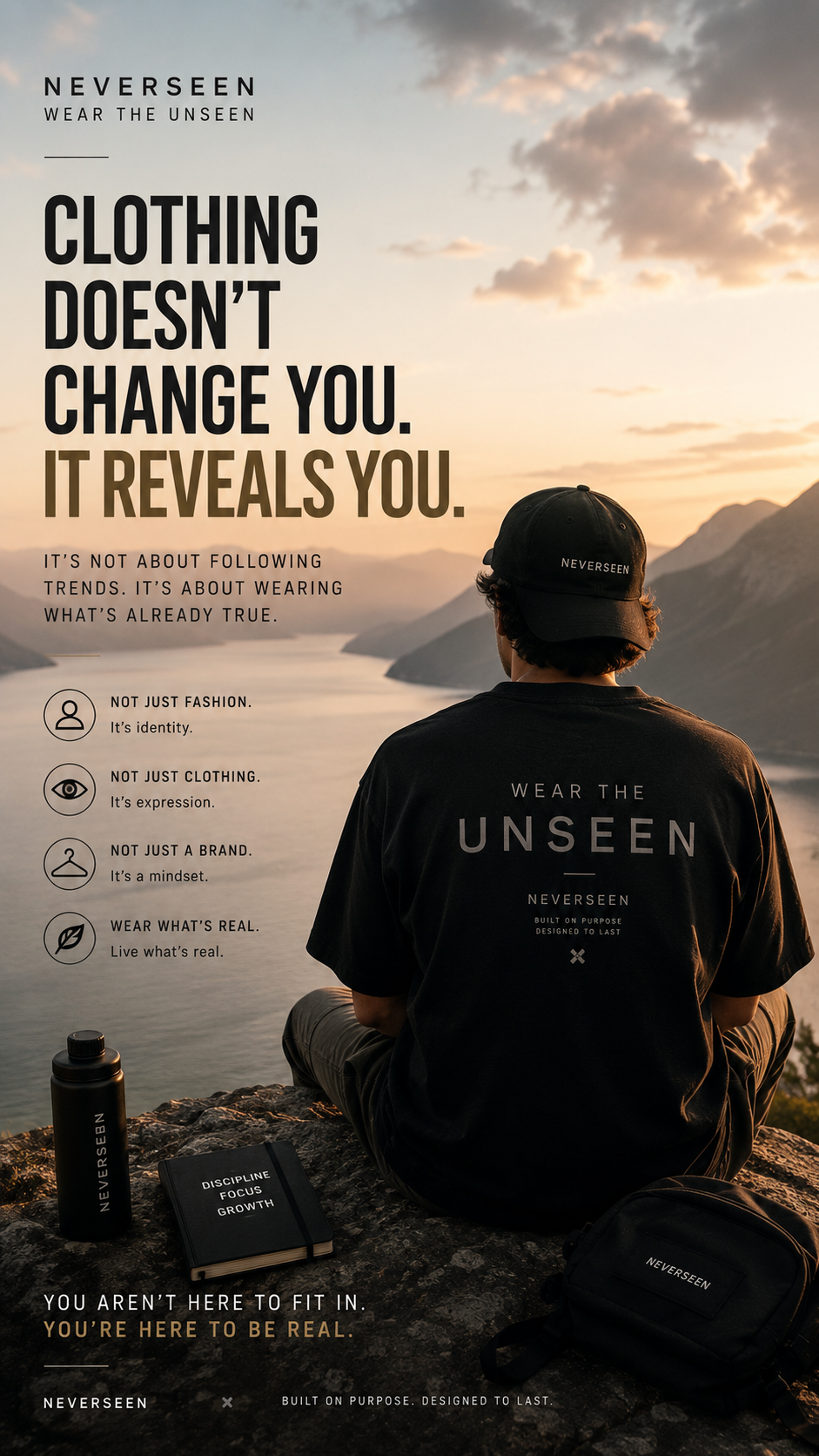 Clothing Doesn't Change You. It Reveals You. | NEVERSEEN