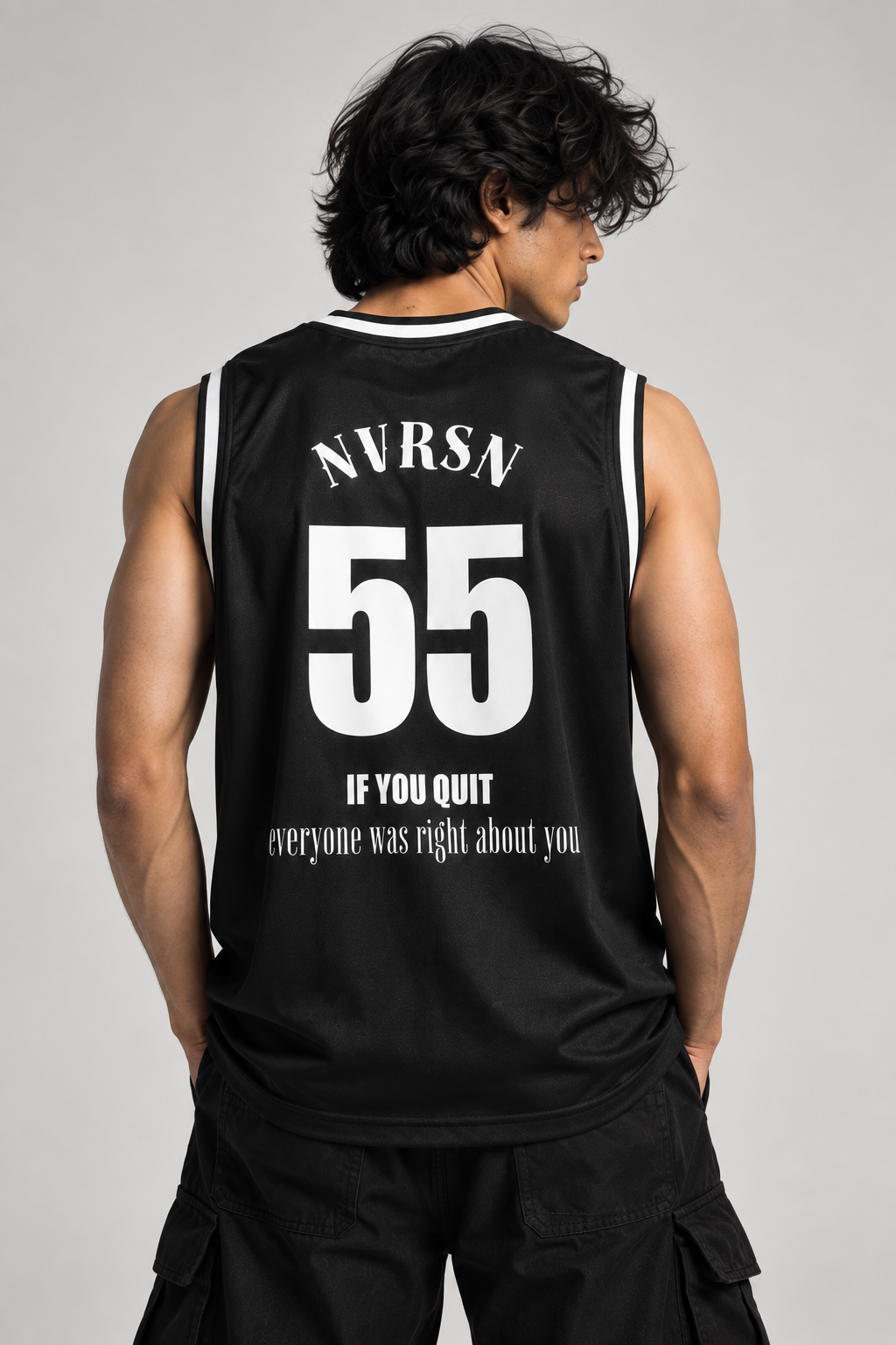 NEVERSEEN Black Sleeveless Jersey | Streetwear
