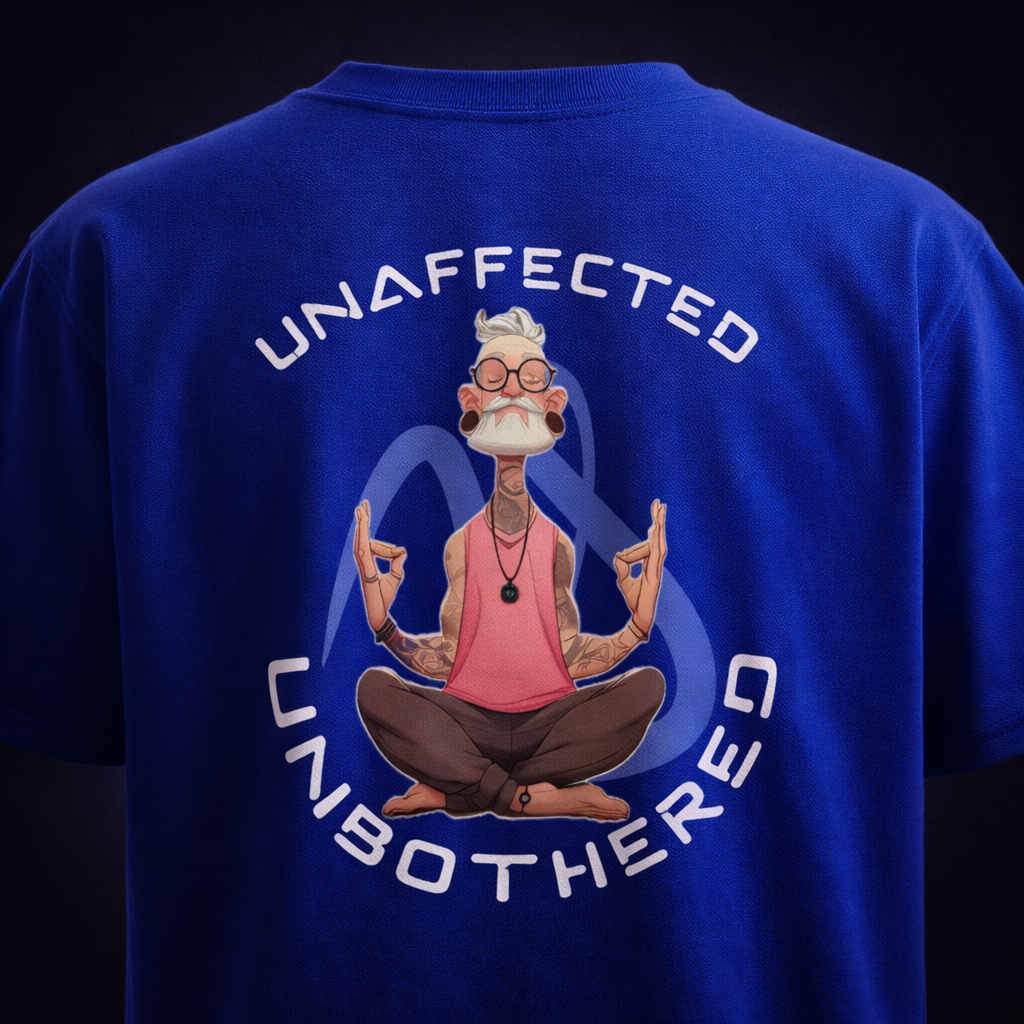 Unbothered Unaffected – Blue Oversized T-Shirt | NEVERSEEN®