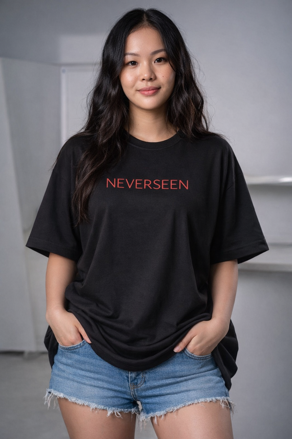 Ignite the Light Within – Oversized Black T-Shirt