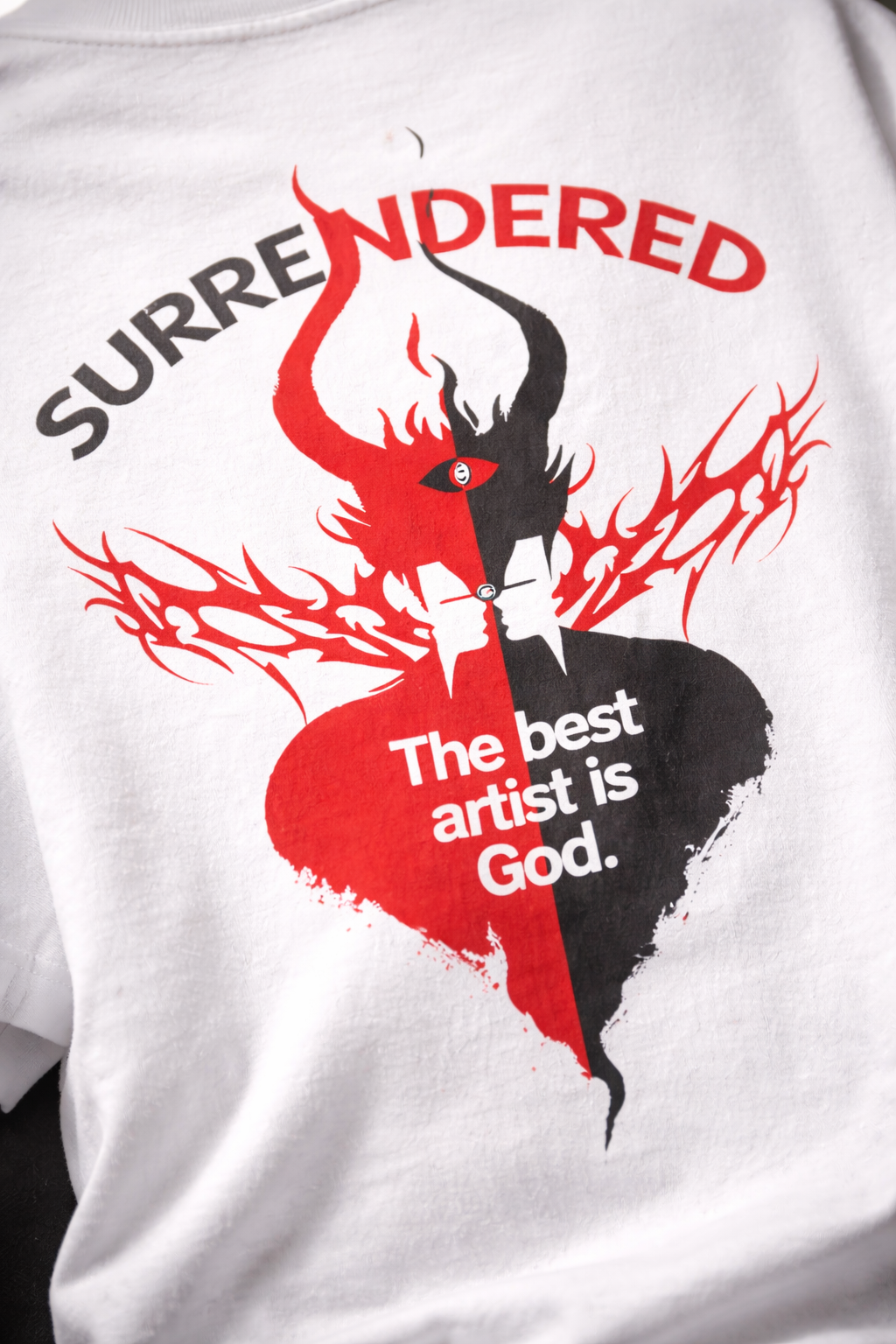 Surrendered – White Graphic Tee