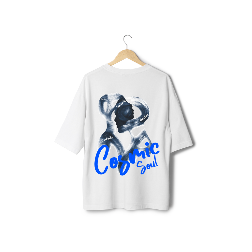 Cosmic Soul – White Oversized T-Shirt | NEVERSEEN®