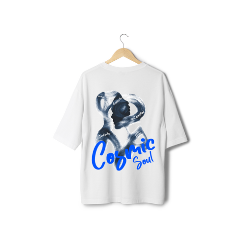 Cosmic Soul – White Oversized T-Shirt | NEVERSEEN®