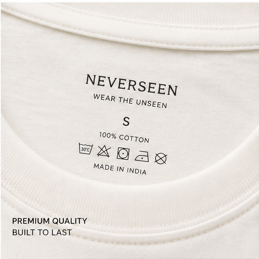 Women's Off White Crop Tee | 180 GSM Cotton Lycra | NEVERSEEN