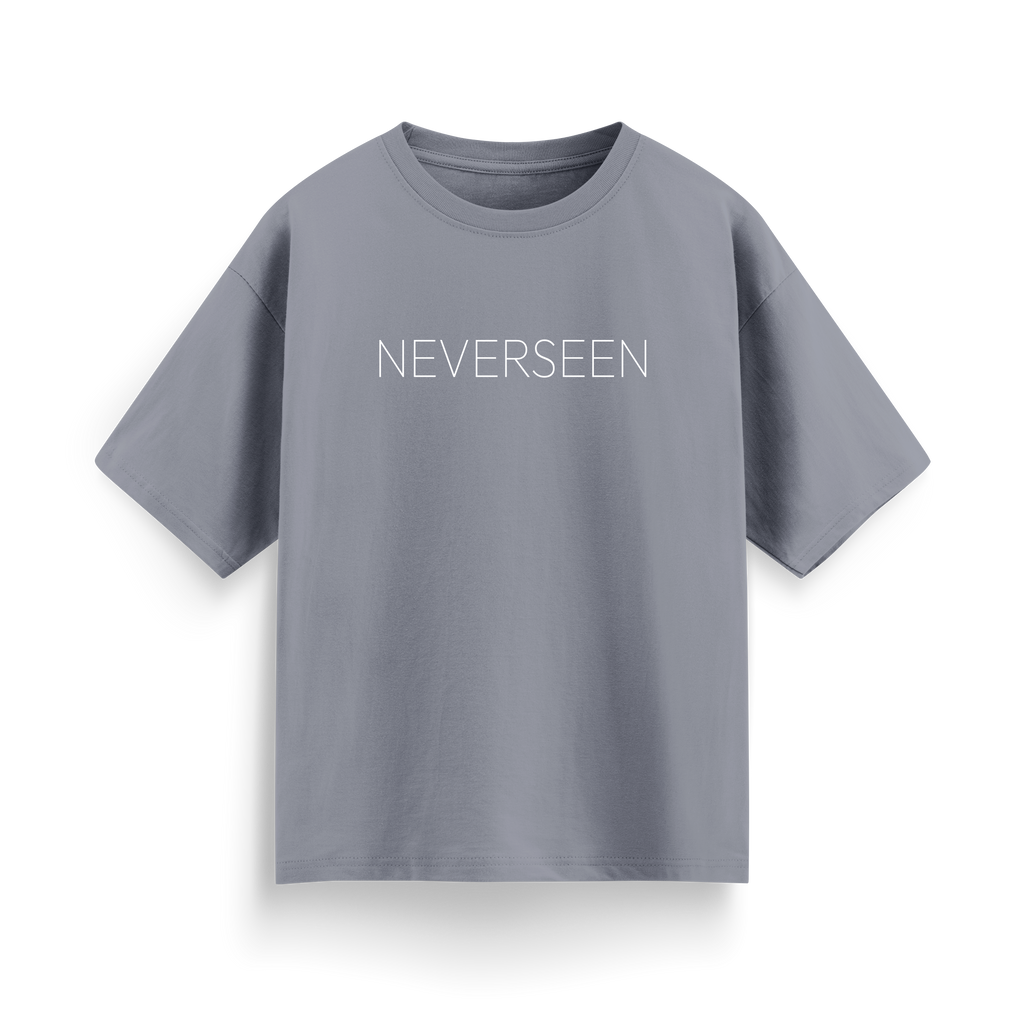 Multifaceted Reality – Grey Oversized T-Shirt | NEVERSEEN®