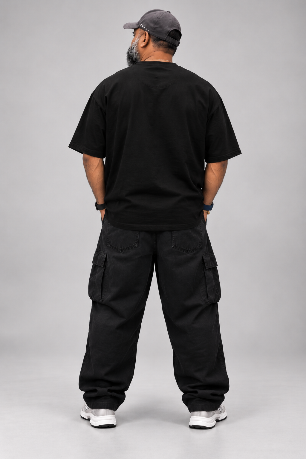 Black NEVERSEEN T-Shirt with Red Graphic | 260 GSM