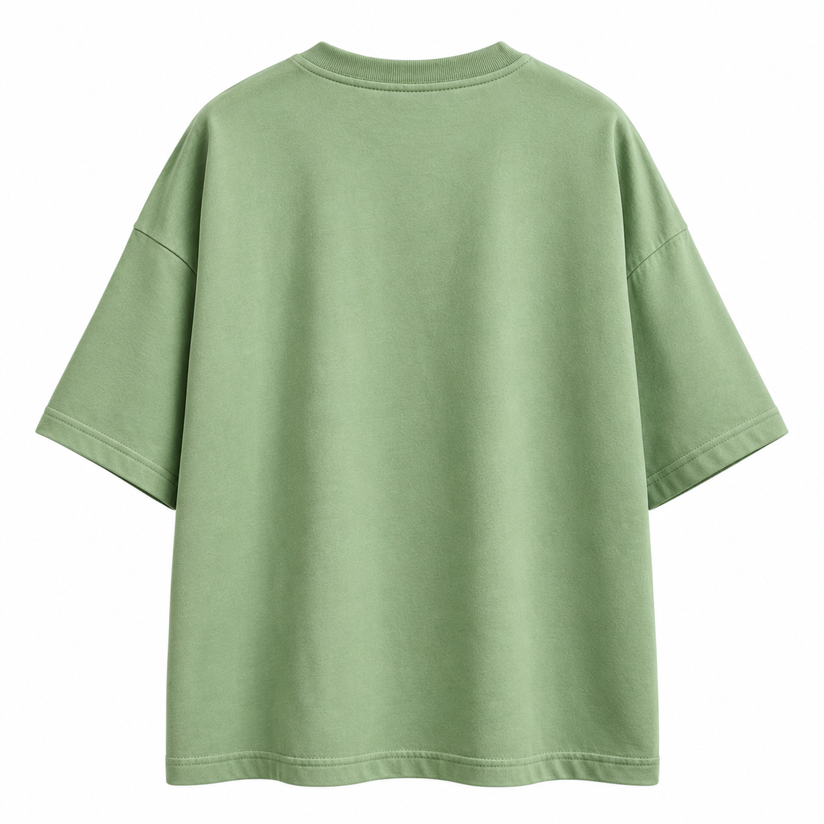 NEVERSEEN Sage Green Oversized T-Shirt | Red Logo Tee
