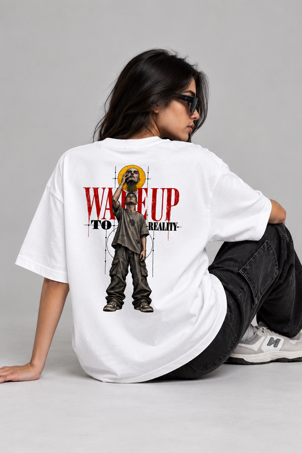 Wake Up To Reality Oversized T-Shirt | NEVERSEEN