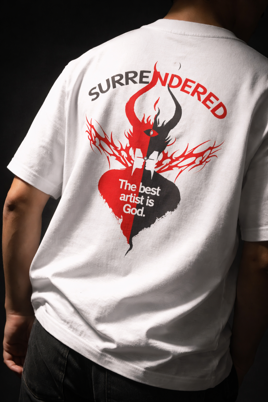 Surrendered – White Graphic Tee