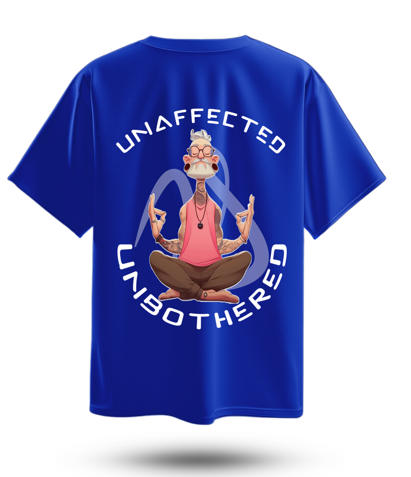 Unbothered Unaffected – Blue Oversized T-Shirt | NEVERSEEN®